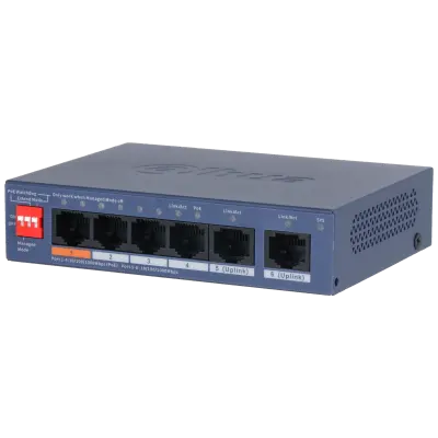 DAHUA 4port PoE 60w 1-Uplink Gigabit Cloud yönetilebilir Switch CS4006-4GT-60 görseli 2