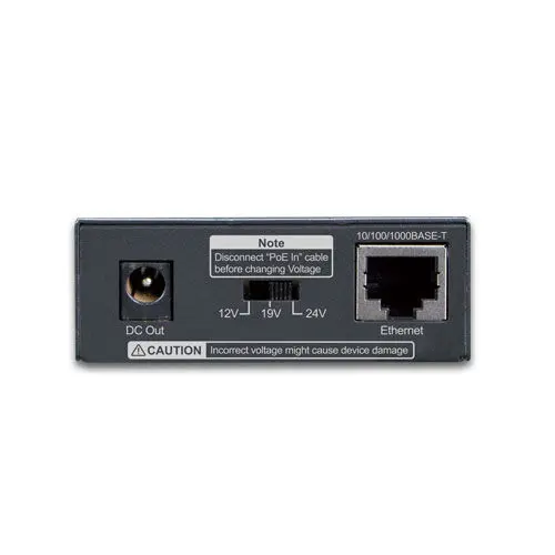 PLANET PL-POE-172S Tek Port 10/100/1000Mbps Ultra PoE Splitter (12V/19V/24V) Single-Port 10/100/1000Mbps Ultra PoE görseli 3