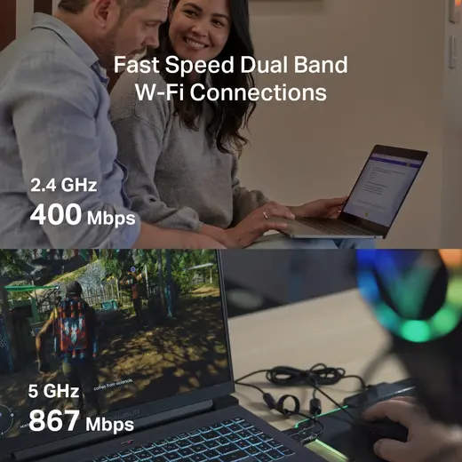 MERCYSY MA30N NANO WIFI5 AC1300 Usb Kablosuz Ağ Adaptörü görseli 6