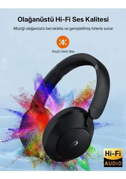 TAOTRONICS TT-BH1119 Aktif Gürültü Engelleyici Kulak Üstü Kulaklık görseli 5