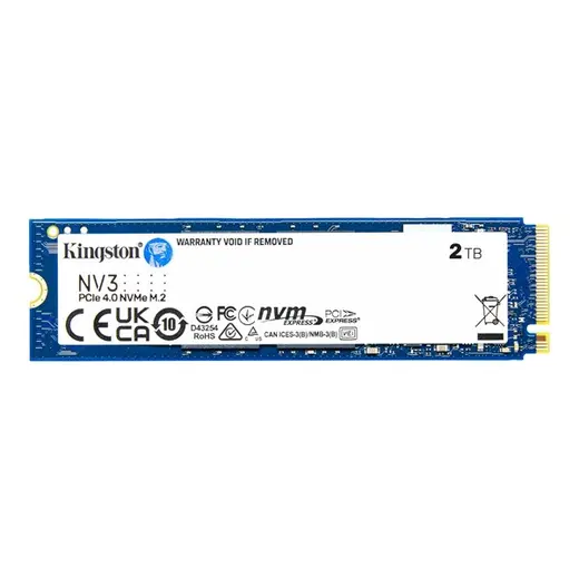KINGSTON 2TB NV3 SNV3S/2000G 6000- 5000MB/s M2 NVME GEN4 Disk görseli 3