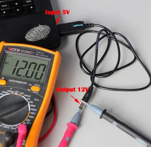 USB 5V TO 12V -1A DONUSTURUCU - CONVERTER görseli 3