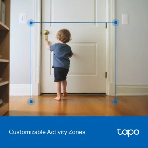 TP-LINK 8MP 4MM WIFI Kablosuz Pan/Tilt IP Kamera Tapo C250 görseli 3