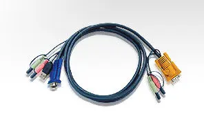 ATEN ATEN-2L-5302U USB KVM (Keyboard/Video Monitor/Mouse) Switch İçin Kablo, 1.80 metre, 1 x SPHD-15 Erkek