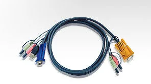 ATEN ATEN-2L-5302U USB KVM (Keyboard/Video Monitor/Mouse) Switch İçin Kablo, 1.80 metre, 1 x SPHD-15 Erkek