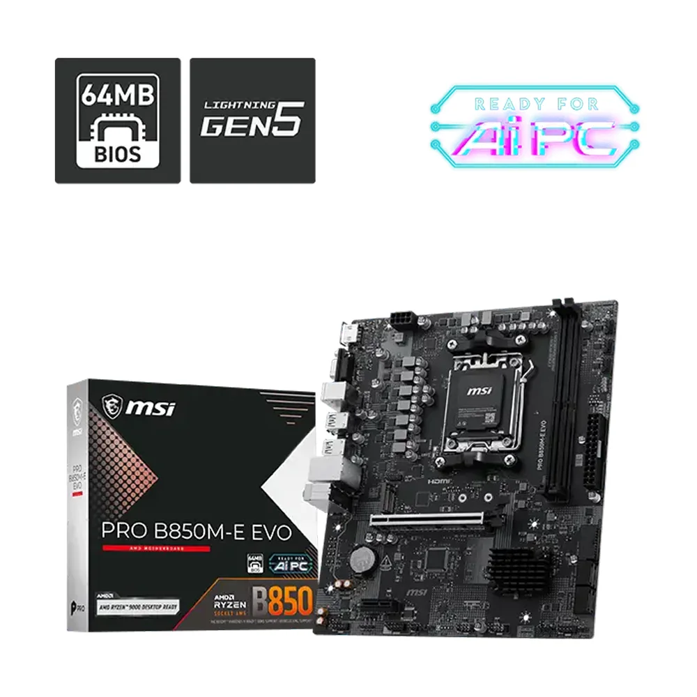 MSI MB PRO B850M-E EVO AM5 DDR5 8200(OC)