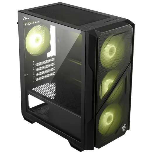 MSI MAG FORGE M110R AIRFLOW Temperli Cam ARGB Matx Mini Tower Kasa PSU YOK