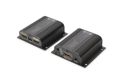 DIGITUS DS-55100-1 HDMI Sinyal Uzatma Cihazı, Alıcı (Receiver) ve Verici (Transmitter) Birim dahil, 50 metre