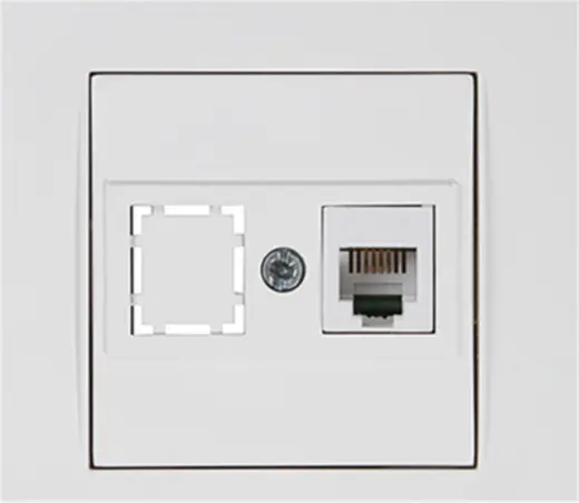 Mutlusan Rita Telefon Prizi 1XRJ12 Beyaz Bilisterli (2220 125 0101B)