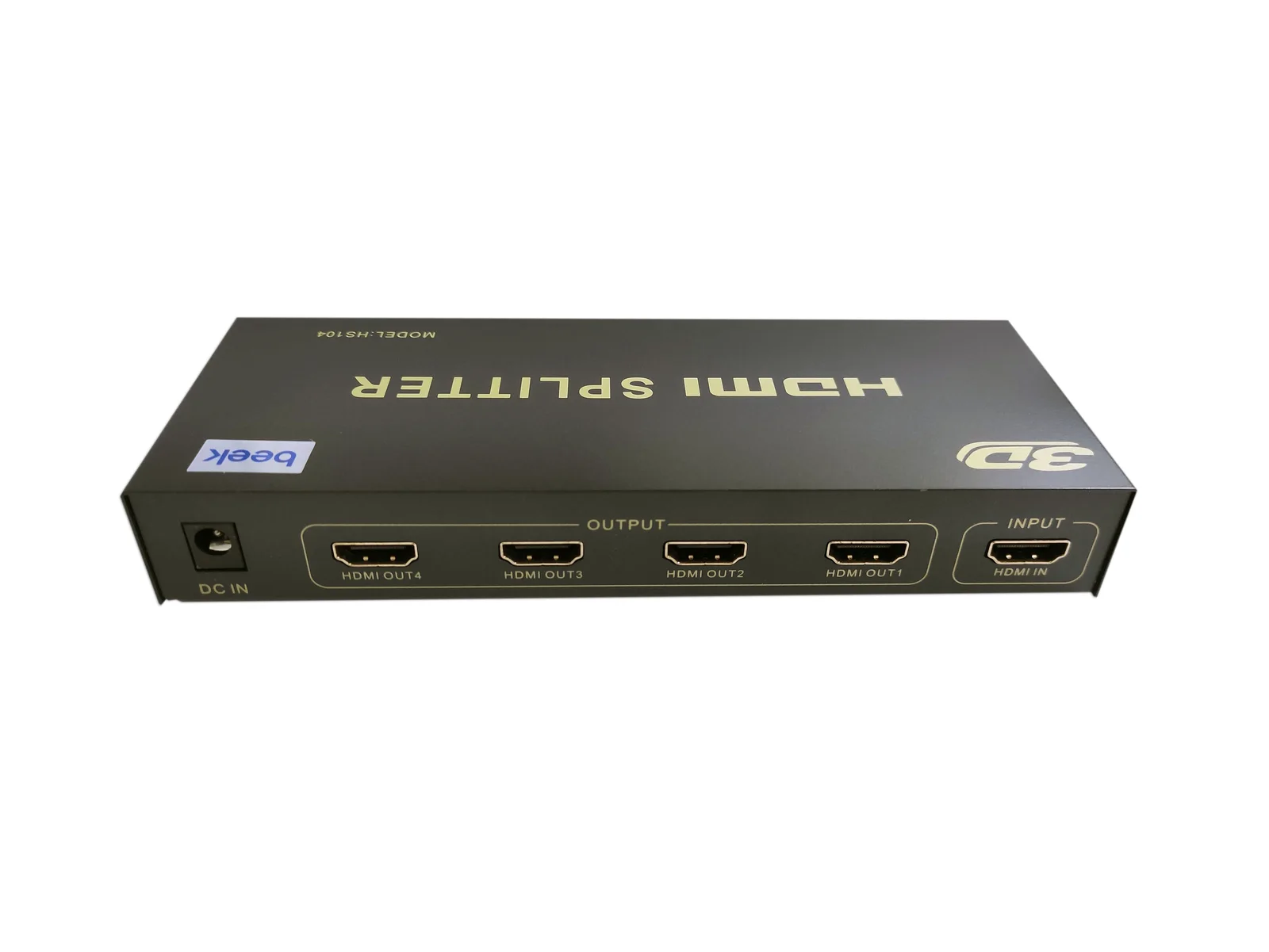 BEEK BS-VSP-HA04 4 Port Ultra 4K HDMI Video Çoklayıcı, 4096 x 2160 piksel çözünürlük, HDMI 1.4, HDCP 1.4 (BS-104)