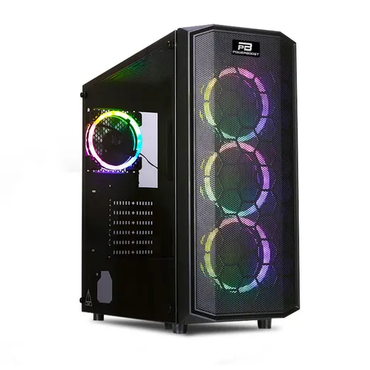 POWERBOOST X58RGB 4-ARGB Fanlı Gaming Mid-Tower PC Kasası görseli 4