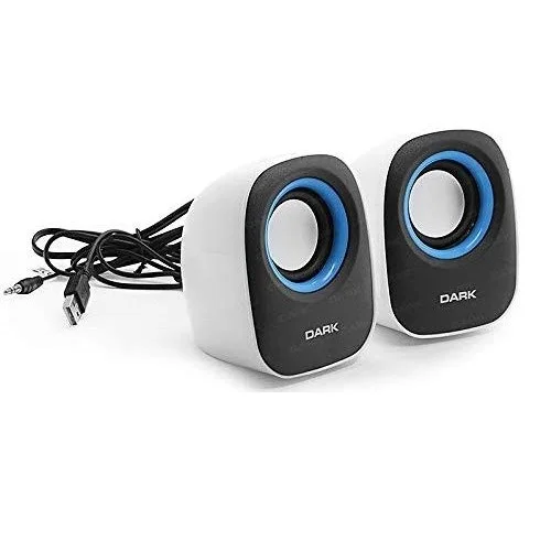 Dark (DK-AC-SP100) USB Hoparlör 1+1 Beyaz Renk
