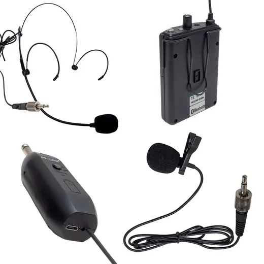 MAGICVOICE MV-19601 UHF KABLOSUZ BLUETOOTH YAKA MİKROFONU alternatif görünüm