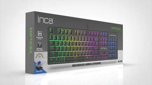INCA IKG-440T Kablolu USB Siyah Gaming Klavye görseli 1