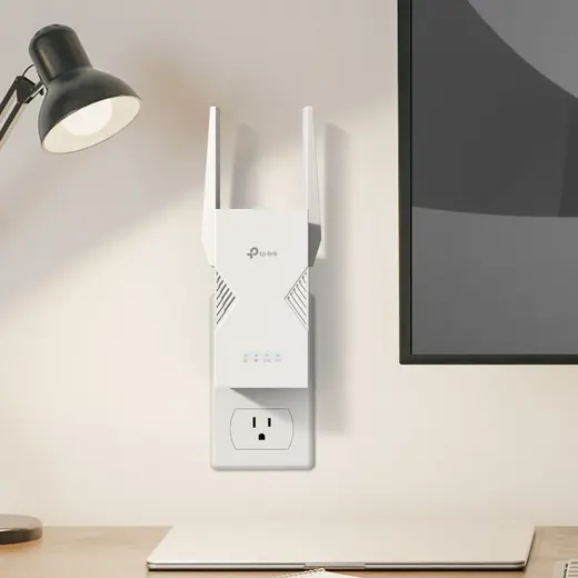 TP-LINK RE235BE WIFI7 BE3600 Çift Bant Menzil Genişletici Priz Tip görseli 3