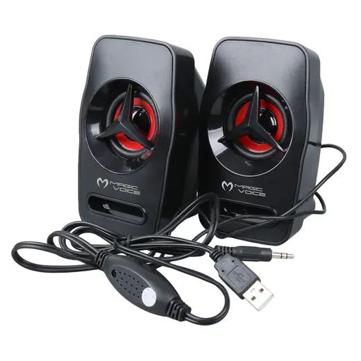 MAGICVOICE T-19 1+1 USB PC MİNİ HOPARLÖR - SPEAKER (2*3 WATT - 4 OHM) alternatif görünüm