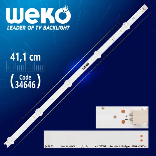 42 ROW2.1 REV1.0 2 L1-TYPE 41.2 CM 5 LEDLİ - (WK-069)