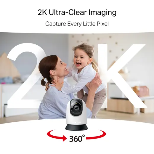 MERCUSYS 3MP 4mm Kablosuz Wıfı Pan-Tilt Harici IP Kamera MC210 görseli 6