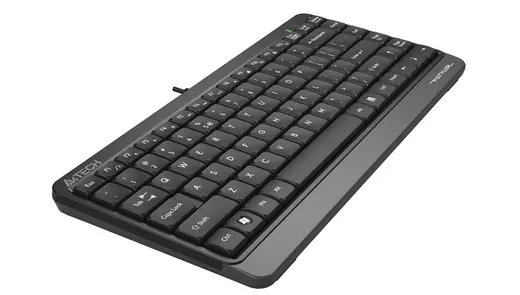 A4 Tech FK11 Q Usb Kablolu Mm Mini Gri Siyah Klavye alternatif görünüm