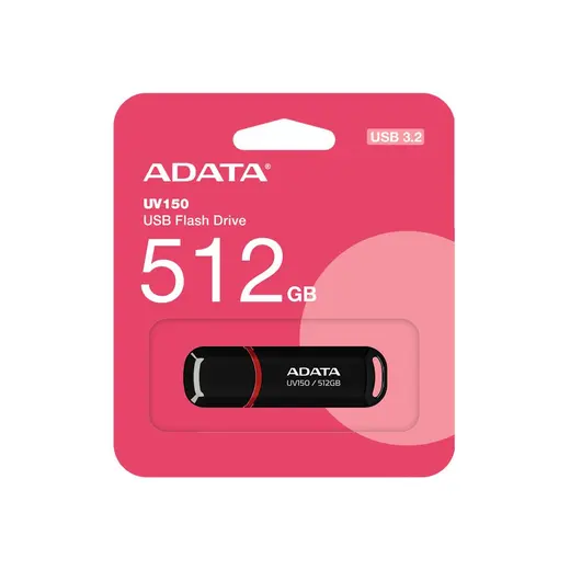 ADATA UV150-512GB USB3.2 Gen1 Black Flash Bellek görseli 2