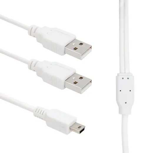POWERMASTER USB 2XERKEK - MİNİ USB 5 PİN (2.0V) 1.5 METRE V3 KABLO (8861=11937)