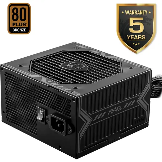 MSI 650W 80+ Bronze MAG A650BN PCIE5 II Power Supply görseli 7