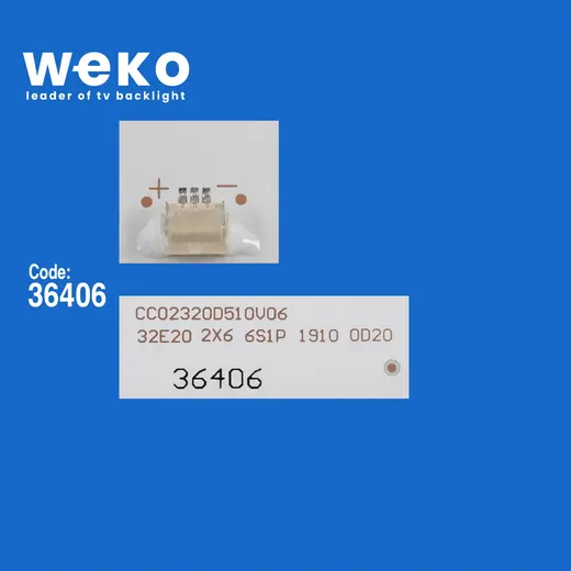 WKSET-6544 36406X2 CC02320D510V06 32E20 2X6 6S1P 2 ADET LED BAR alternatif görünüm
