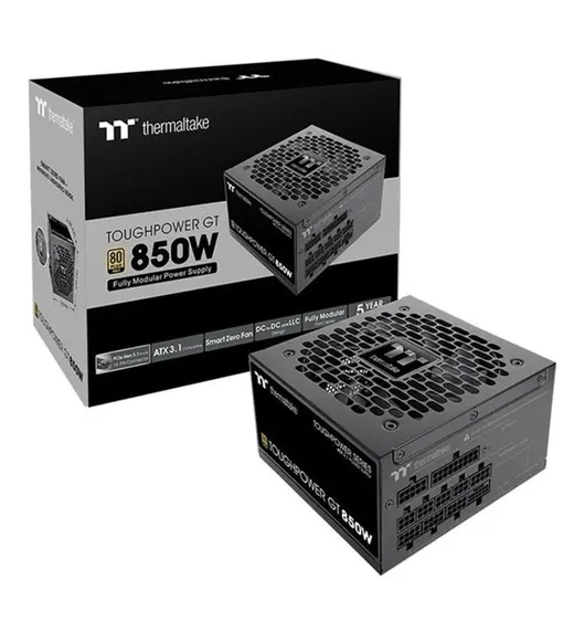 THERMALTAKE 850W 80+ GOLD TOUHGPOWER PS-TTP-0850NNFAGE-2 PCIE 5.0 Tam Modüler Power Supply görseli 3
