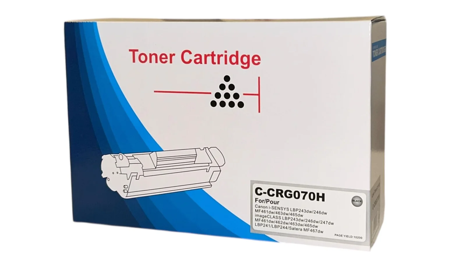 Canon CRG-070H Muadil Toner LBP 243dw 246dw MF461dw 463dw 65dw Chipsiz (10,2k)