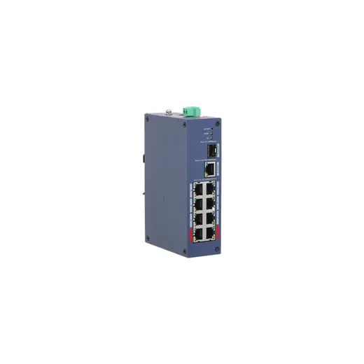 DAHUA CHS4110-8ET-110 8 PORT 10/100+1XGB RJ45/1XGB SFP UPLINK 110W POE CLOUD YÖNETİLEBİLİR ENDÜSTRİYEL SWITCH görseli 3