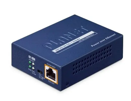 PLANET PL-POE-E301 1-Port 802.3bt to 1-Port 802.3bt Gigabit PoE++ Sinyal Uzatma Cihazı 1-Port 802.3bt to 1-Port 802.3bt