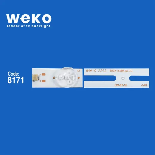 32INCH UNIVERSAL DLED 6V 2W 6 LEDLİ 59 CM 1,8 CM NO:412 alternatif görünüm