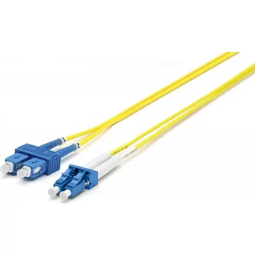 LC-SC (SM) SINGLE MODE FIBER PATCH KABLO - 1 METRE görseli 3