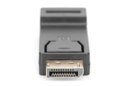 DIGITUS AK-340602-000-S DisplayPort Adaptörü, DP Erkek - HDMI tip A Dişi, kilit mekanizmalı, siyah renk görseli 4