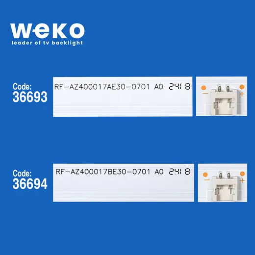 WKSET-5778 36693X1 36694X2 RF-AZ400017AE30-0601 0701 A0 3 ADET LED BAR alternatif görünüm