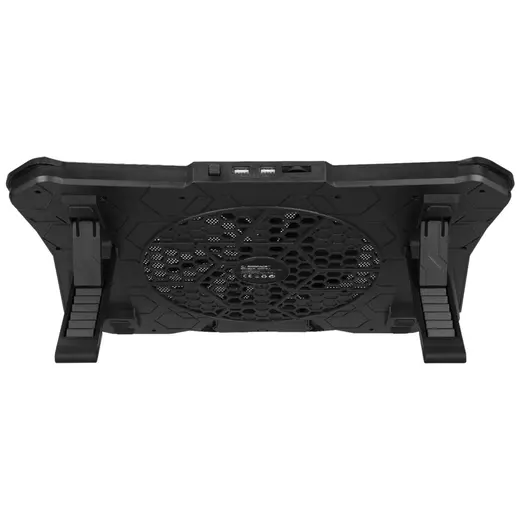 Rampage AD-RC8 SHOWY Siyah 180mm Fan 15''-17'' RGB Işıklı Notebook Soğutucu Stand görseli 4