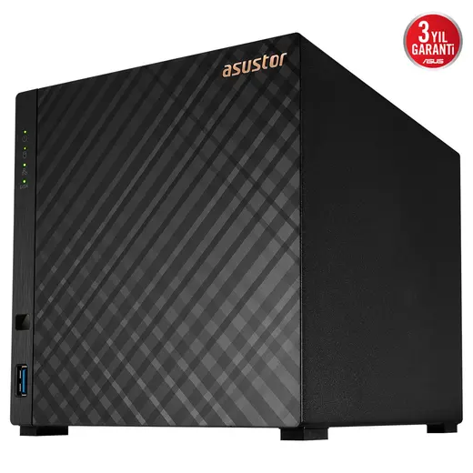 ASUSTOR 4diskli Realtek QC-1GB RAM-2.5GbE Nas Server AS1204T görseli 2