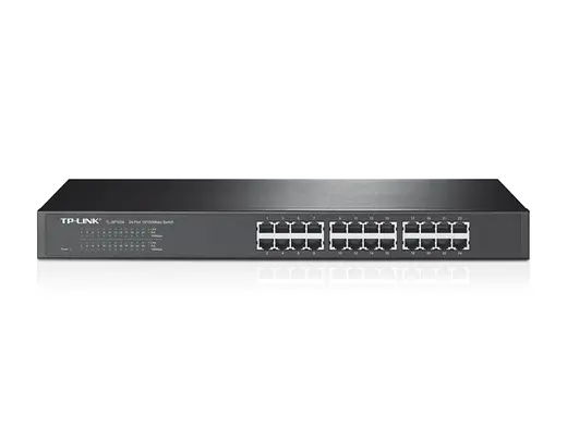 Tp-Link TL-SF1024D 24 Port 10-100 Mbps Switch Çelik Kasa Rack Mount alternatif görünüm