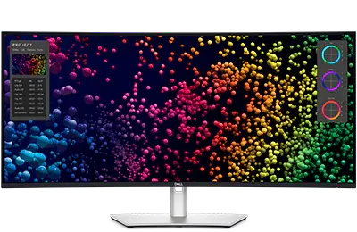 DELL 40" IPS ULTRASHARP U4025QW 5MS 120HZ HDMI-DP Thunderbolt 4 Kavisli Monitör 5120X2160 görseli 6