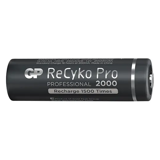 GP RECYKO PRO AA 2000 MAH 4LÜ ŞARJLI PİL GP210AAHCB-2EB4 (GPRHC212B309) alternatif görünüm