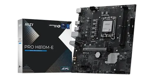 MSI PRO H810M-E 1851P DDR5 SES GLAN DP/HDMI SATA3 USB3.2 mATX