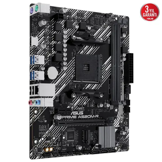 Asus PRIME A520M-R 5100Mhz OC DDR4 Soket AM4 M.2 HDMI mATX Anakart alternatif görünüm