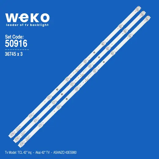 WKSET-5916 36745X3 JS-D-JP42EU-082EC(70310) 3 ADET LED BAR