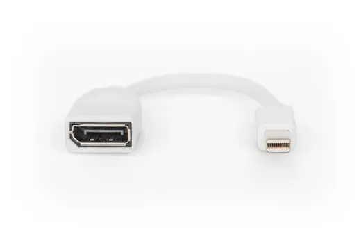 DIGITUS DB-340405-001-W DisplayPort Adaptörü, mini DP Erkek DP Dişi, 0.15 metre , DP 1.2 uyumlu alternatif görünüm