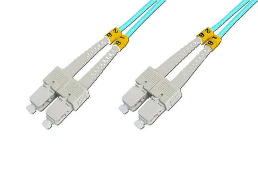 BEEK BC-FO-5SCSC-01/3 SC - SC Fiber Optik Patch Kablo, Multimode OM 3 50/125 Duplex, 3.0mm, LSZH, 1 metre