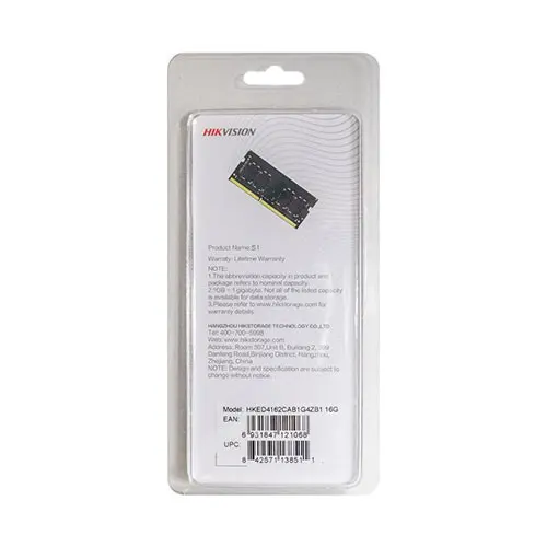 HIKVISION 16GB DDR4 3200MHZ NOTEBOOK RAM S1 HKED4162CAB1G4ZB1 görseli 1