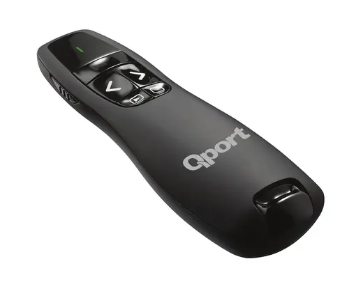 QPORT (Q-SUN400) 2.4GHz KIRMIZI LAZERLI SUNUM KUMANDASI SIYAH