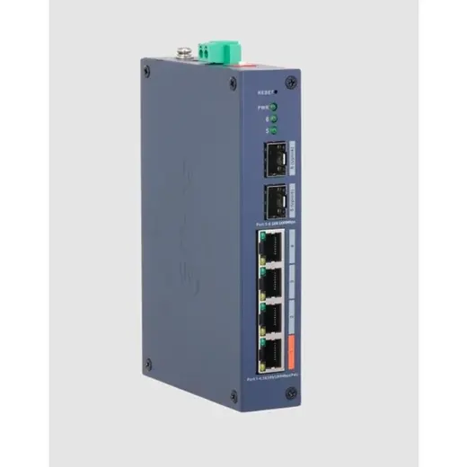 DAHUA 6port-4port PoE 30w 2-SFP Gigabit Cloud Yönetilebilir Switch DH-CHS4206-4GT-60 görseli 1