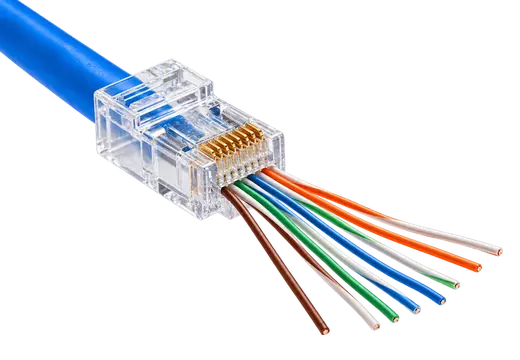 RJ45 CAT6 YENİ NESİL DELİKLİ EZ JACK KONNEKTÖR 100LÜ PAKET alternatif görünüm