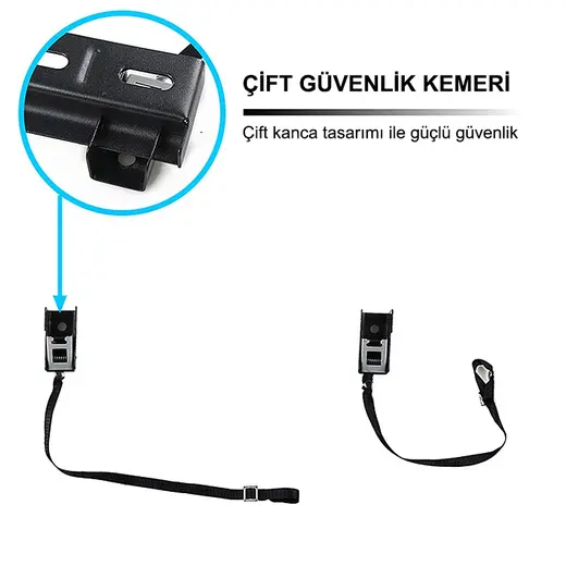 MASTERX MX-WH02 32 - 80 GÜVENLİK KEMERLİ LCD-LED TV DUVAR ASKI APARATI görseli 3